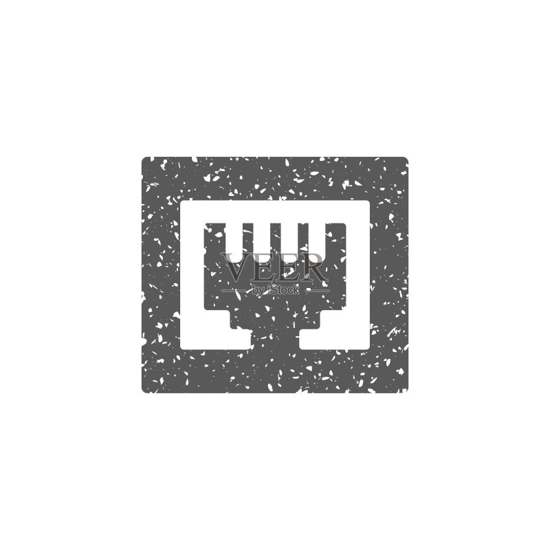 Grunge风格图标 - 区域连接器图标素材