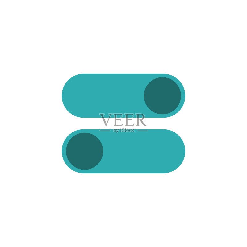 设置按钮图标：用于移动概念和Web应用程序的Web图标元素，彩色隔离设置按钮图标可用于Web和移动，高级图标图标素材