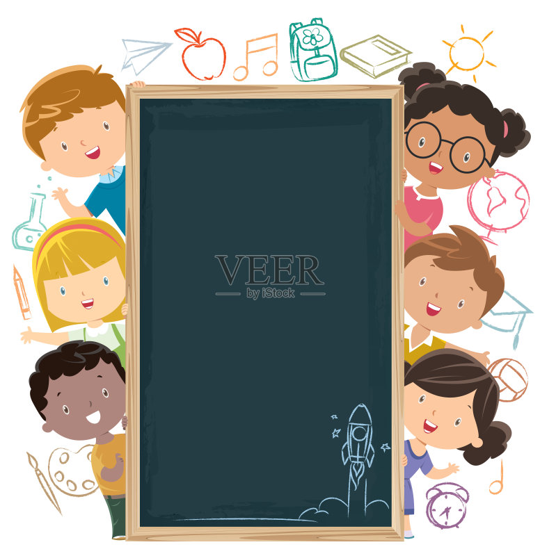 回到学校正版插画素材