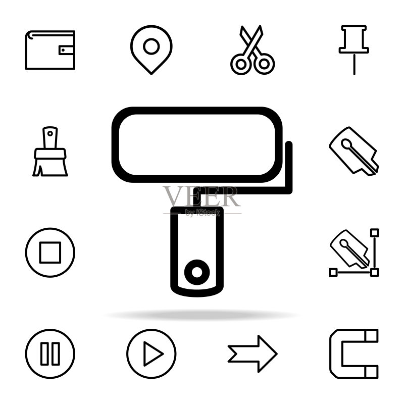 绘画图标平板——网页通用图标图标素材