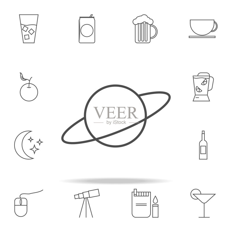 土星图标图标素材