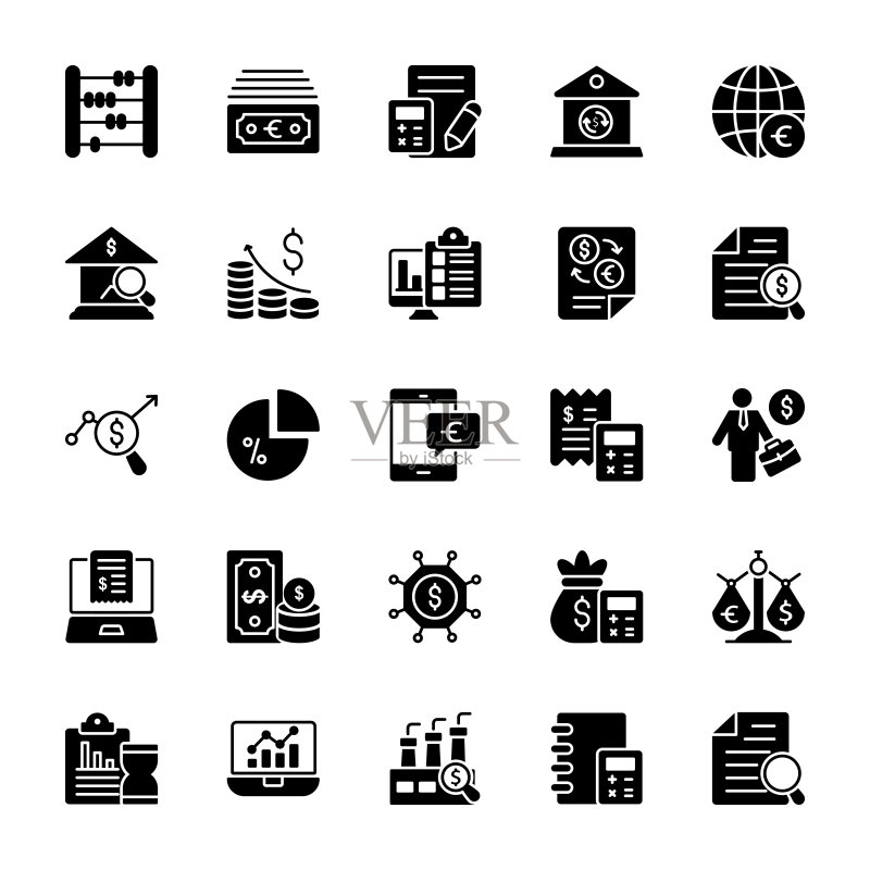 商业字形矢量图标图标素材