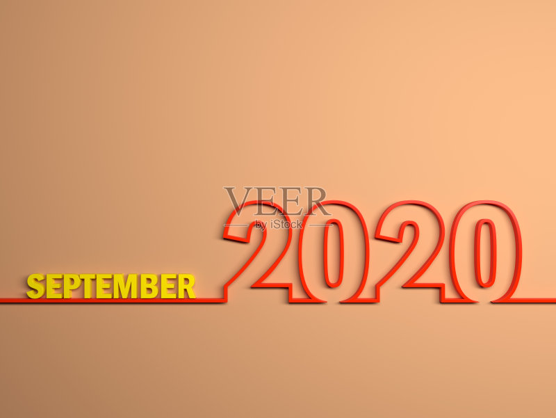 新年2020创意设计概念正版图片素材