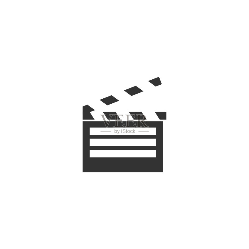 电影翻板图标(扁平)图标素材