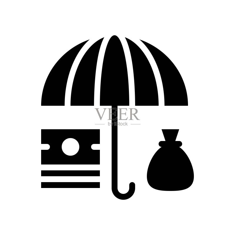 资产保护矢量图标，保险相关图标素材