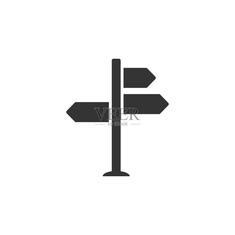 路标图标图形设计模板矢量图标素材