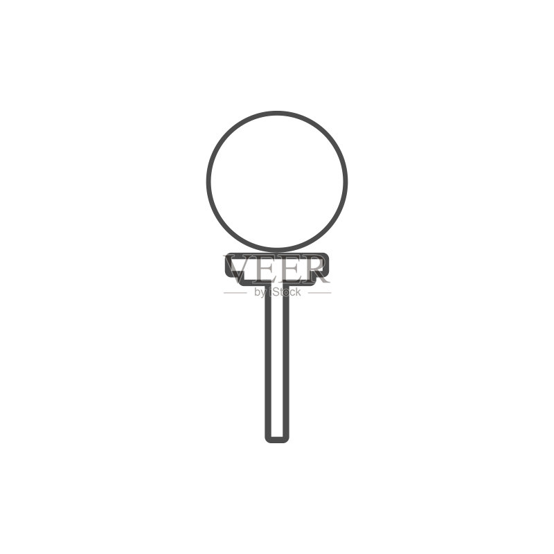 马戏团表演图标，网络安全手机概念和Web应用细线型图标，用于网站设计、应用开发图标素材