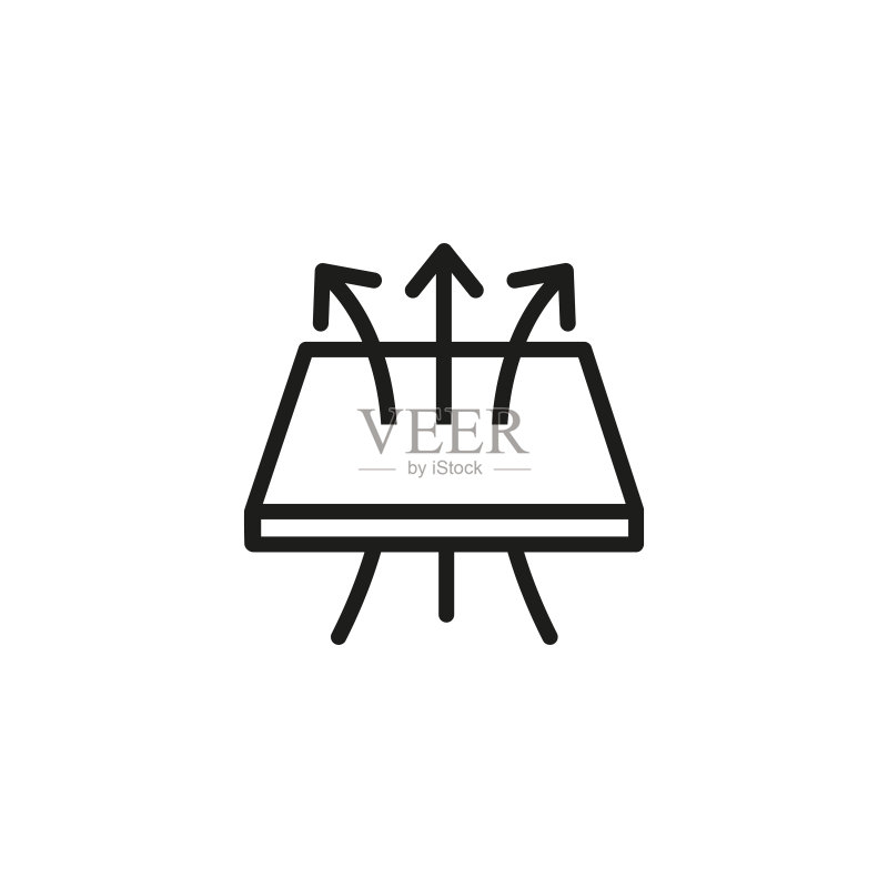 呼吸织物线条图标正版插画素材