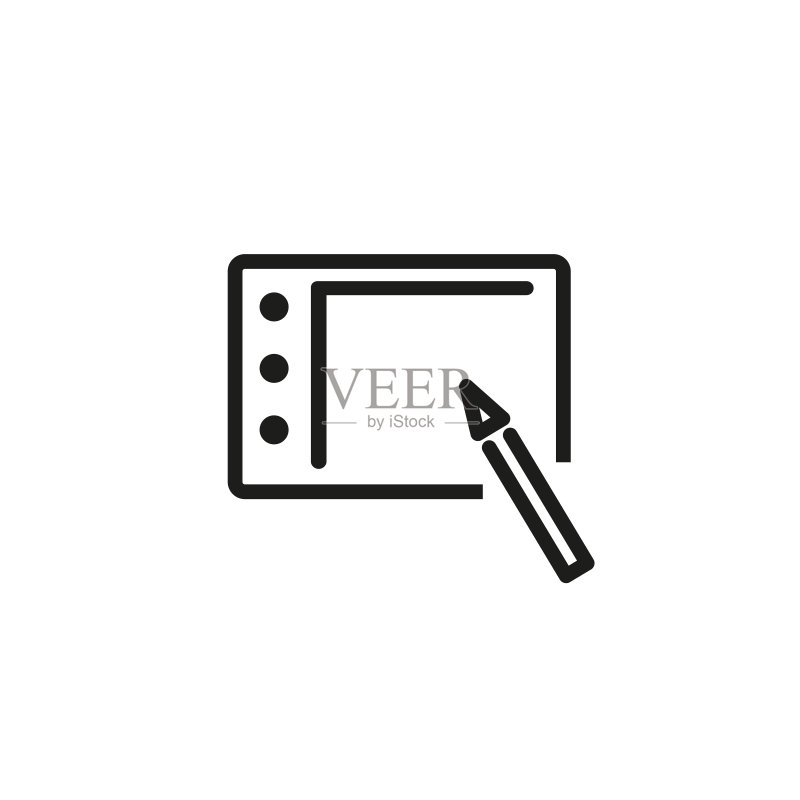 图形平板电脑线条图标图标素材