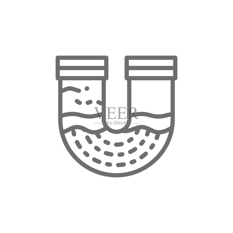水管污染，排水管堵塞图标图标素材