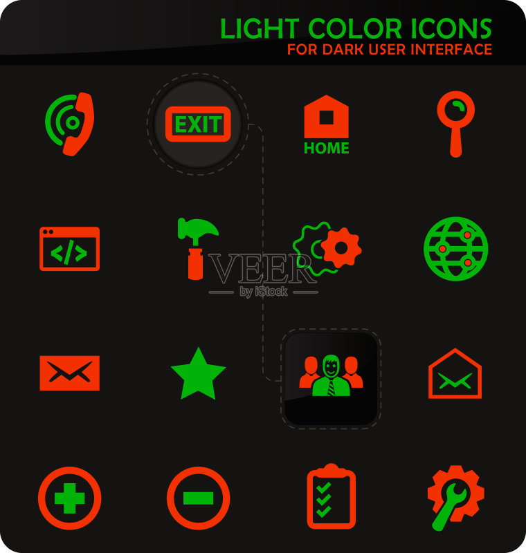 Web工具图标集图标素材