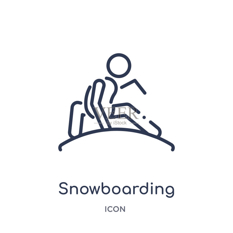 单板滑雪图标图标素材