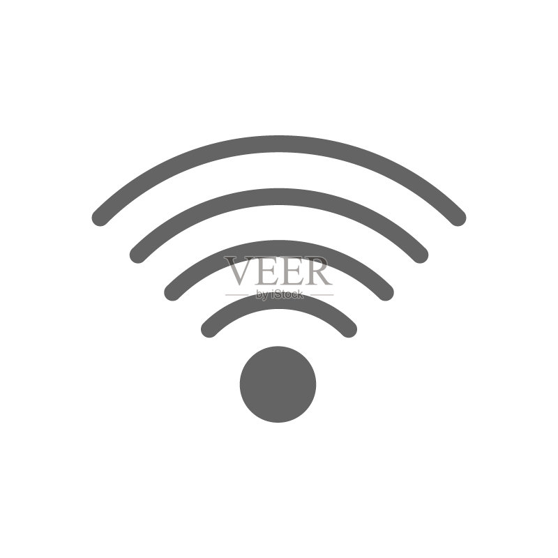 无线和WIFI矢量线条图标图标素材