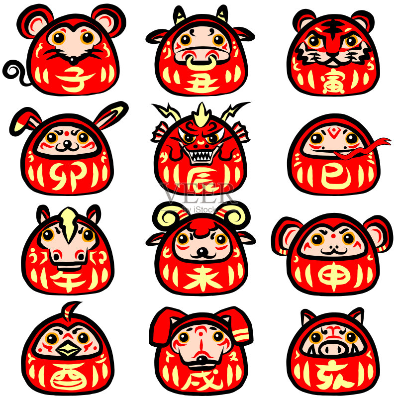 达鲁马正版插画素材