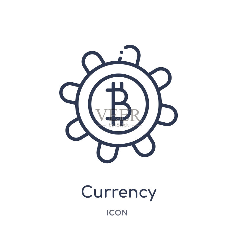 线性工业系列：货币图标图标素材