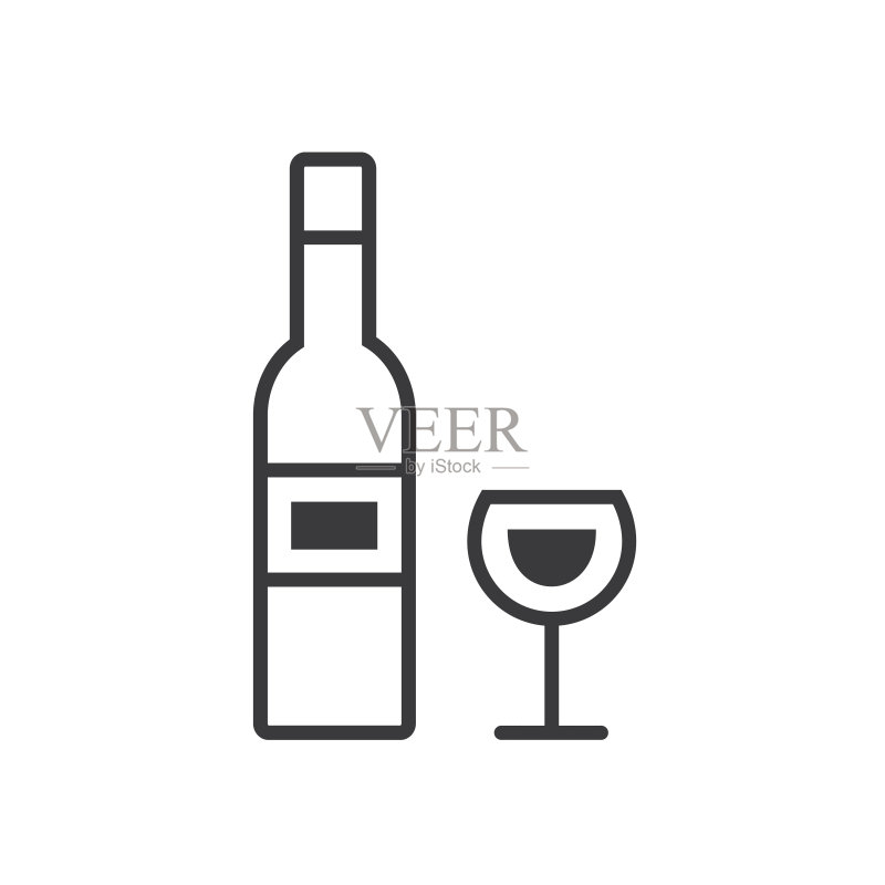 酒杯标志矢量图形图标素材