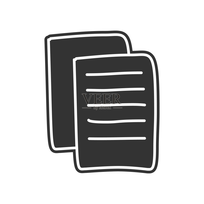 纸张草图图标。移动概念和Web应用程序的教育元素图标。网站设计和开发、应用程序开发的字形、扁平图标图标素材