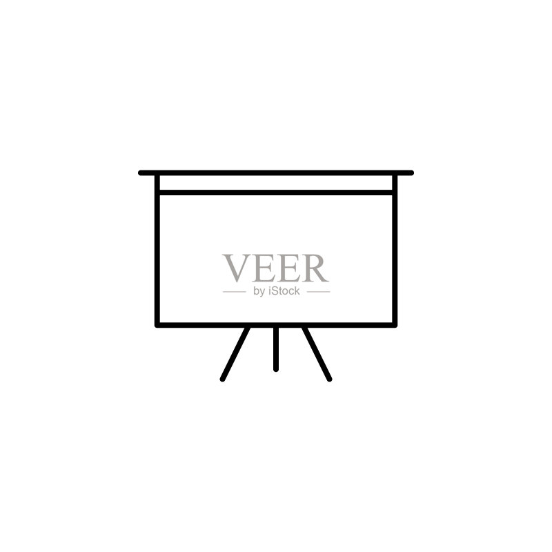 甲板促销轮廓图标（可用于网页、Logo、移动应用、UI、UX）图标素材