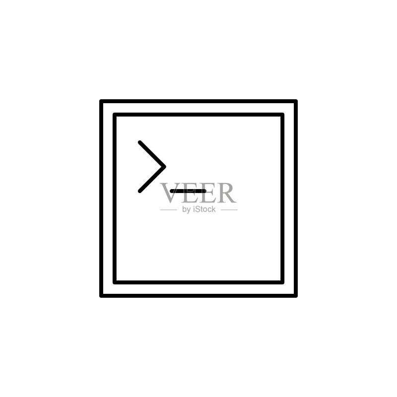 APP代码窗口轮廓图标（适用于网站、Logo、移动APP、UI、UX）图标素材