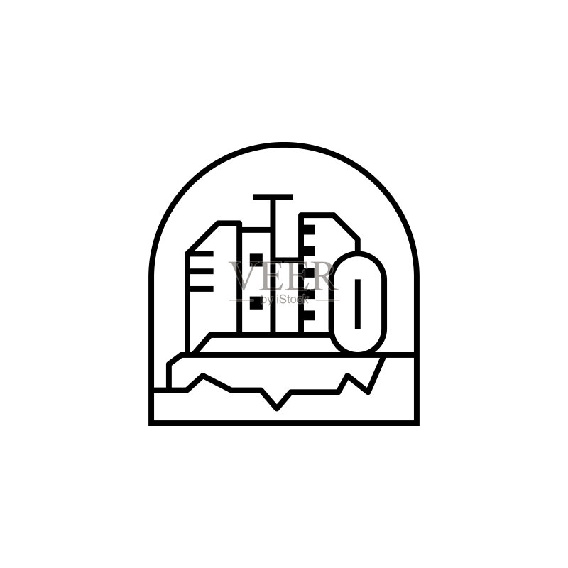 城市殖民地太空图标图标素材