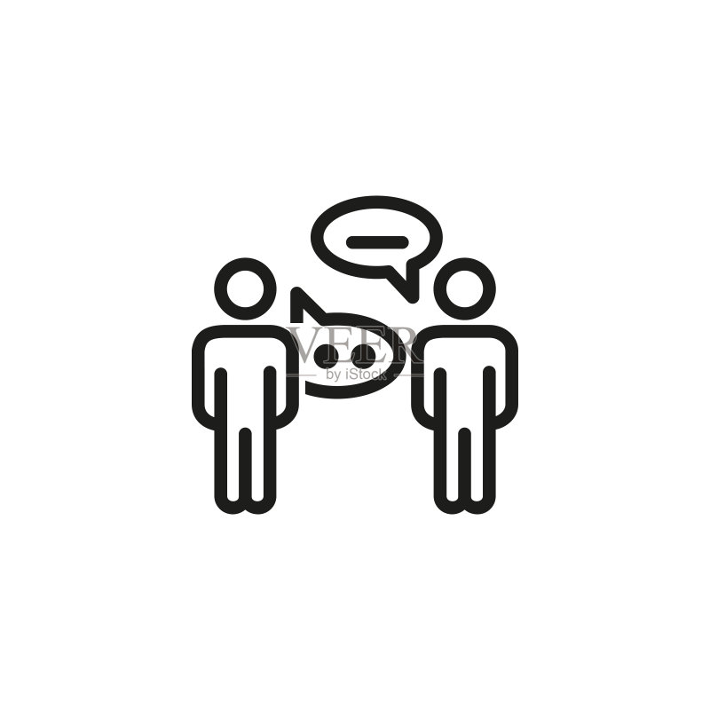 热点营销线形图标图标素材