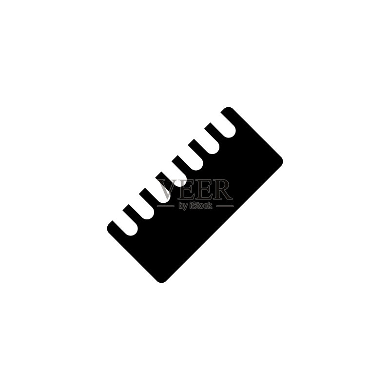 尺子工具图标矢量图图标素材