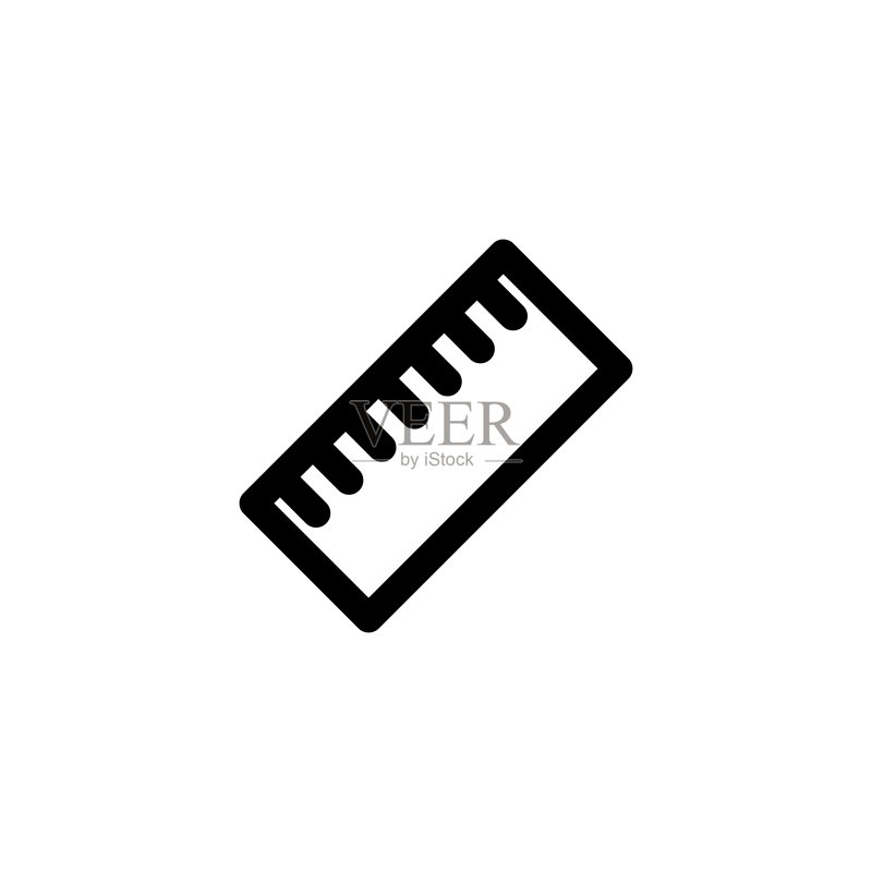 尺子工具图标矢量图图标素材