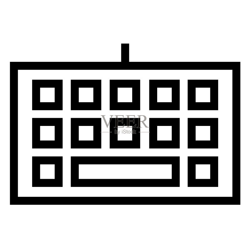 尖锐细线矢量图标/键盘输入图标素材