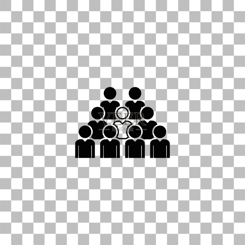 团队领导图标（扁平）图标素材