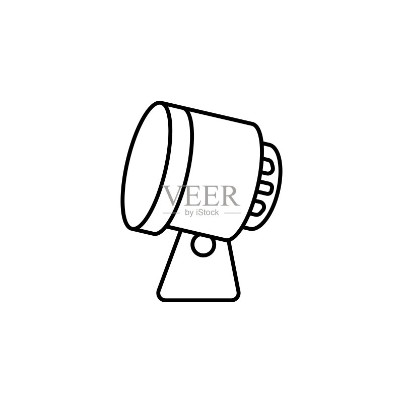 照明图标元素，适用于移动概念和Web应用。图标素材