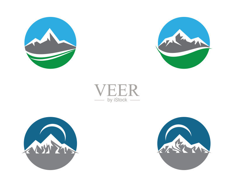 山矢量图标插图设计图标素材