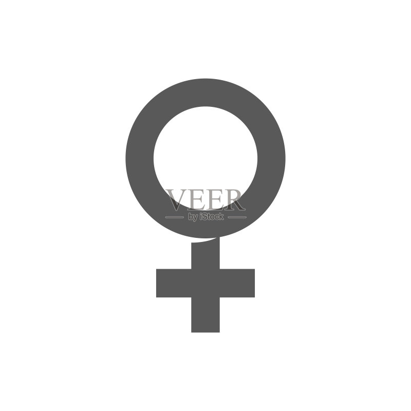 灰色女性符号图标图标素材