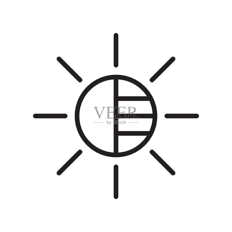 亮度图标矢量符号图标素材