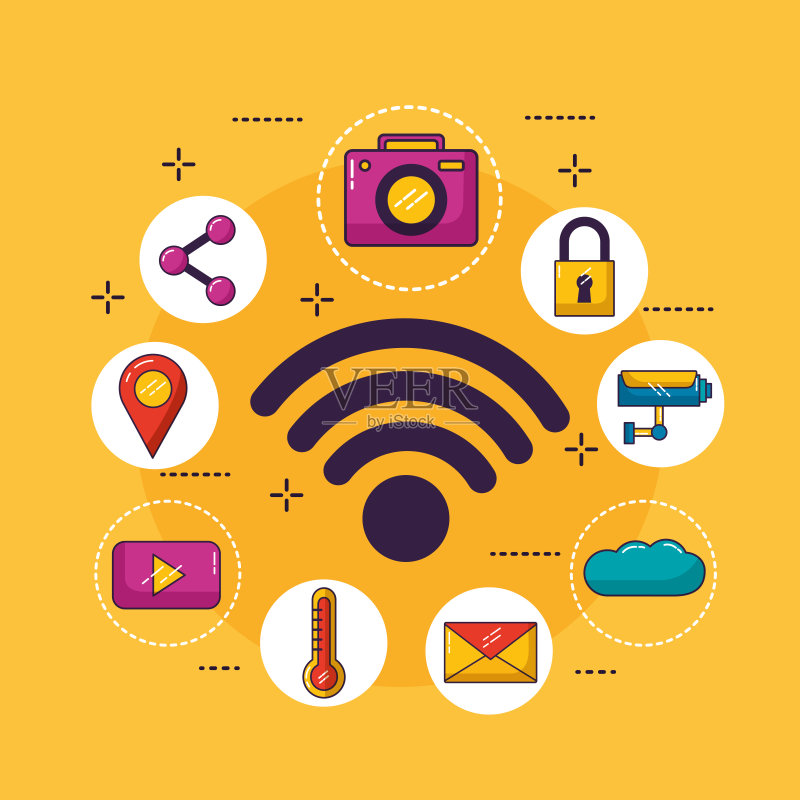 免费WIFI连接图标素材