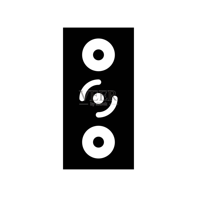 声音音频扬声器多媒体Logo或图标插图图标素材