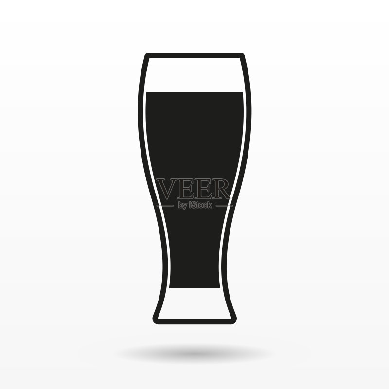 啤酒杯图标矢量图图标素材