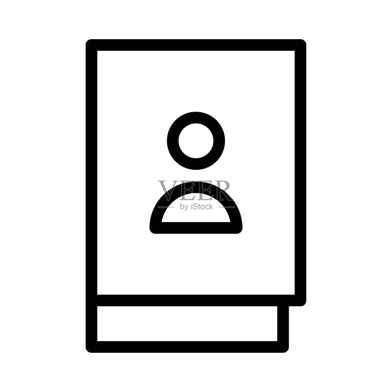 联系人列表图标：网页矢量设计图标素材