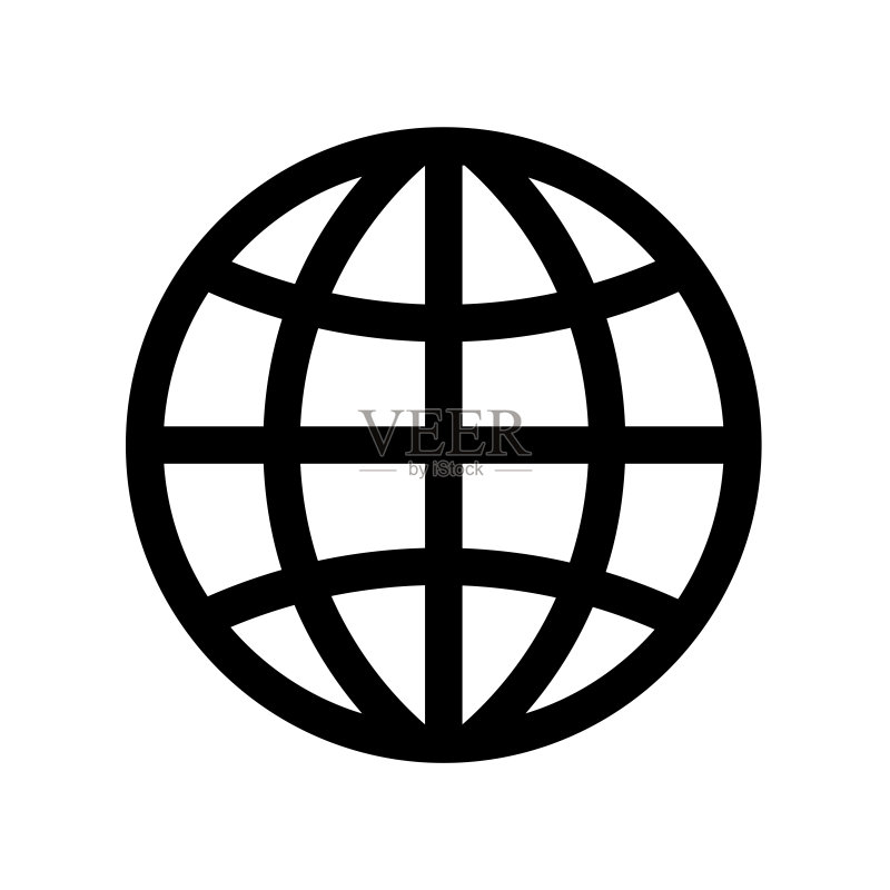 世界图标扁平矢量插画设计图标素材