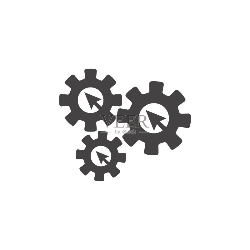 带指针图标的网站点击图标-不正当获取网站点击量图标素材