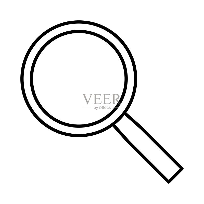 搜索查找图标或logo插图矢量素材图标素材