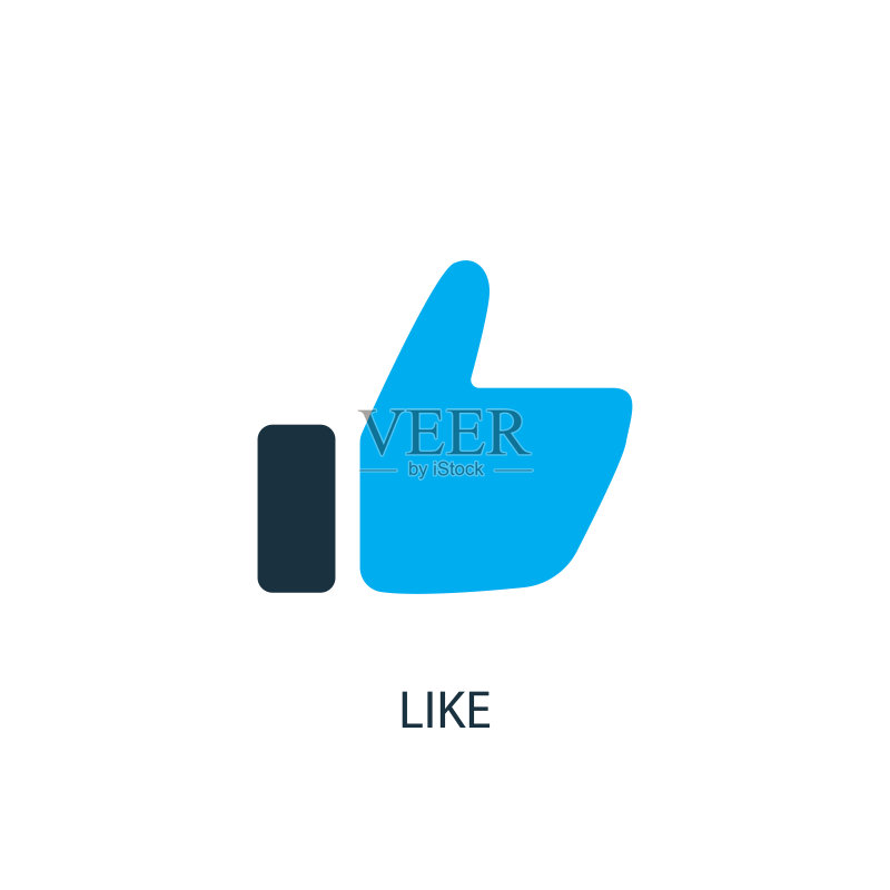 点赞图标。Logo元素插图图标素材