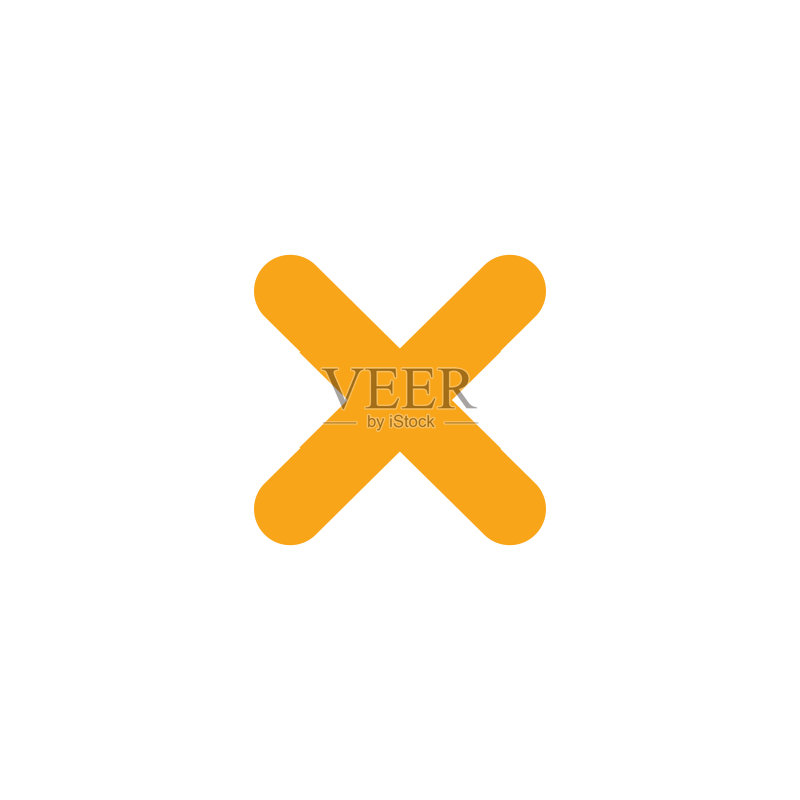 十字图标。取消图标。关闭。矢量图。图标素材
