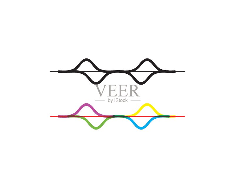 声波图示Logo矢量图标图标素材