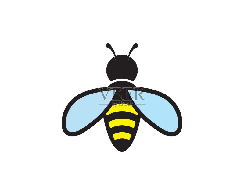 蜜蜂Logo模板矢量图标图标素材