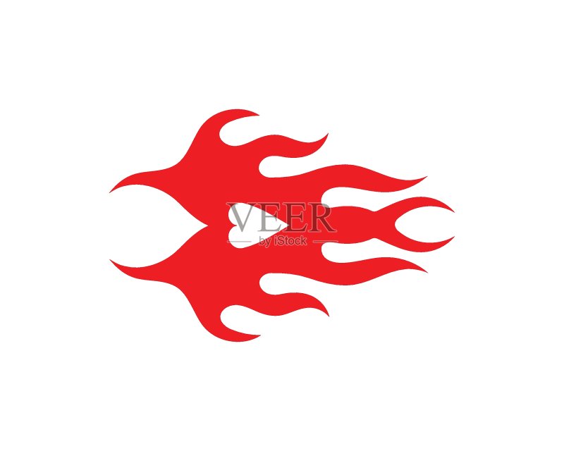 火焰Logo模板矢量图标，石油、天然气和能源logo图标素材