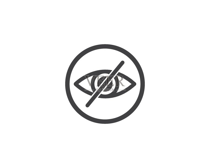 眼睛图标Logo矢量模板图标素材