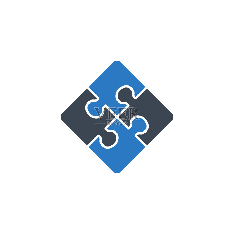 拼图相关矢量字形图标图标素材