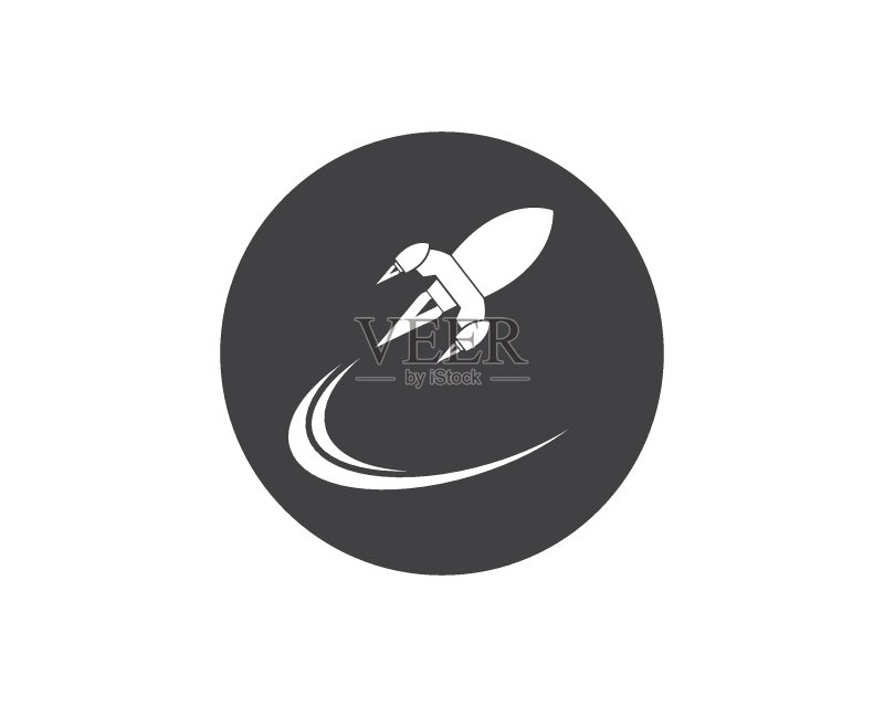 火箭图案logo矢量图标图标素材