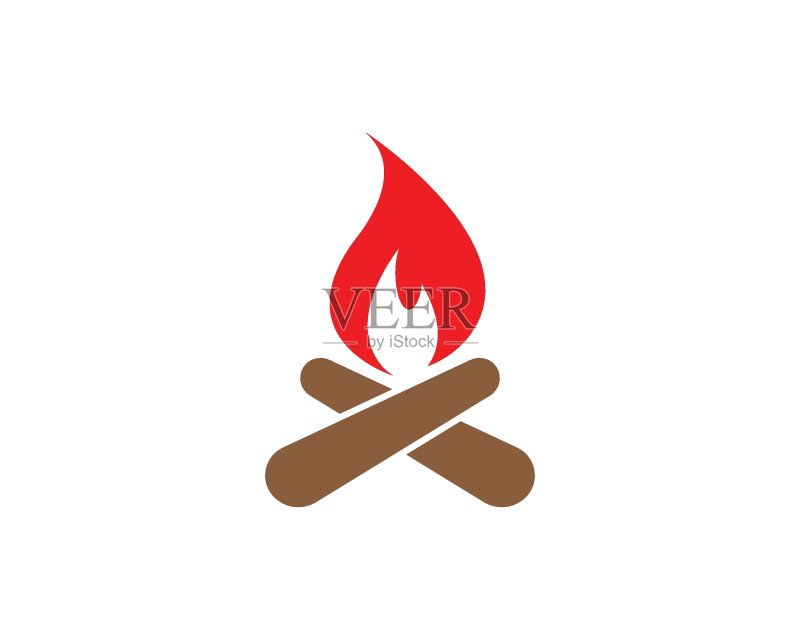 火焰Logo模板矢量图标：石油，天然气和能源图标素材