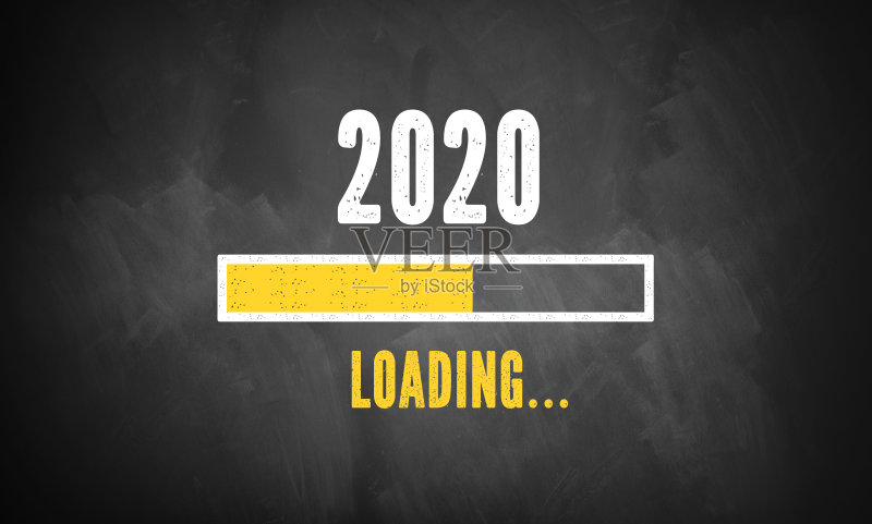 进度条显示2020年的加载正版图片素材